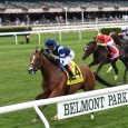 Oscar Performace wins the Grade I Belmont Derby in wire-to-wire fashion (photo via Annette Jasko/NYRA).